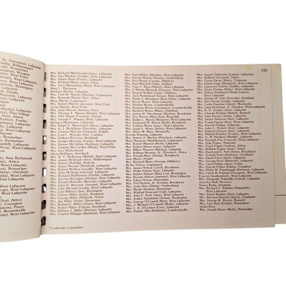 Wabash Valley Cook Book Vintage 1975 Recipes to Remember Small Town Keepsake - Picture 10 of 12